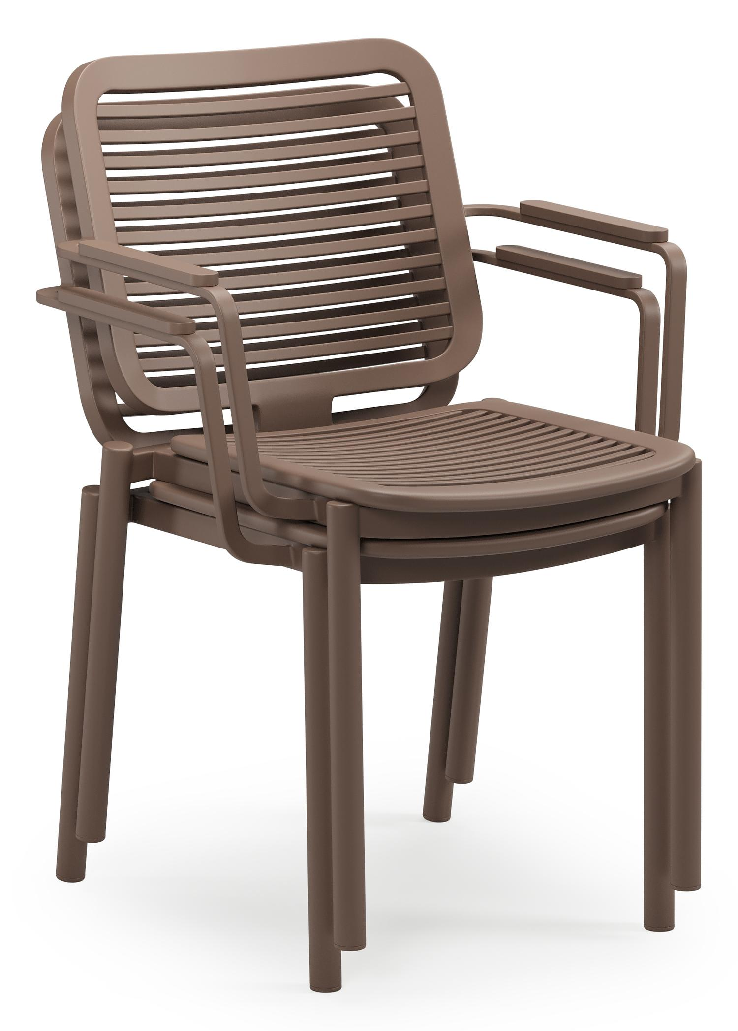 Chaise de jardin Fano en aluminium taupe 