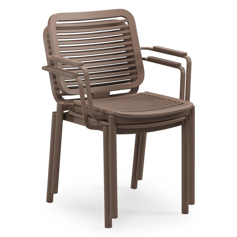 Chaise de jardin Fano en aluminium taupe 