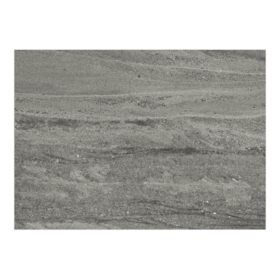 Cirello bijzettafel in wit aluminium en aspen grey volkeramiek - L 70 x B 80 x H 66 cm