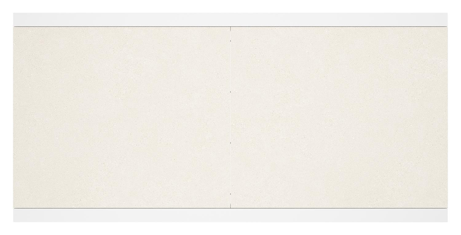 Calobra tuintafel rechthoekig in wit aluminium en sintered stone crema minerale - L 220 - 330 x B 107 x H 73 cm