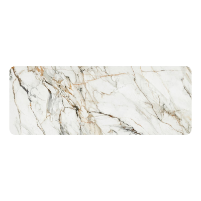 Urbino tuintafel in wit aluminium en volkeramiek calacatta luxe - L 290 x B 110 x H 75 cm