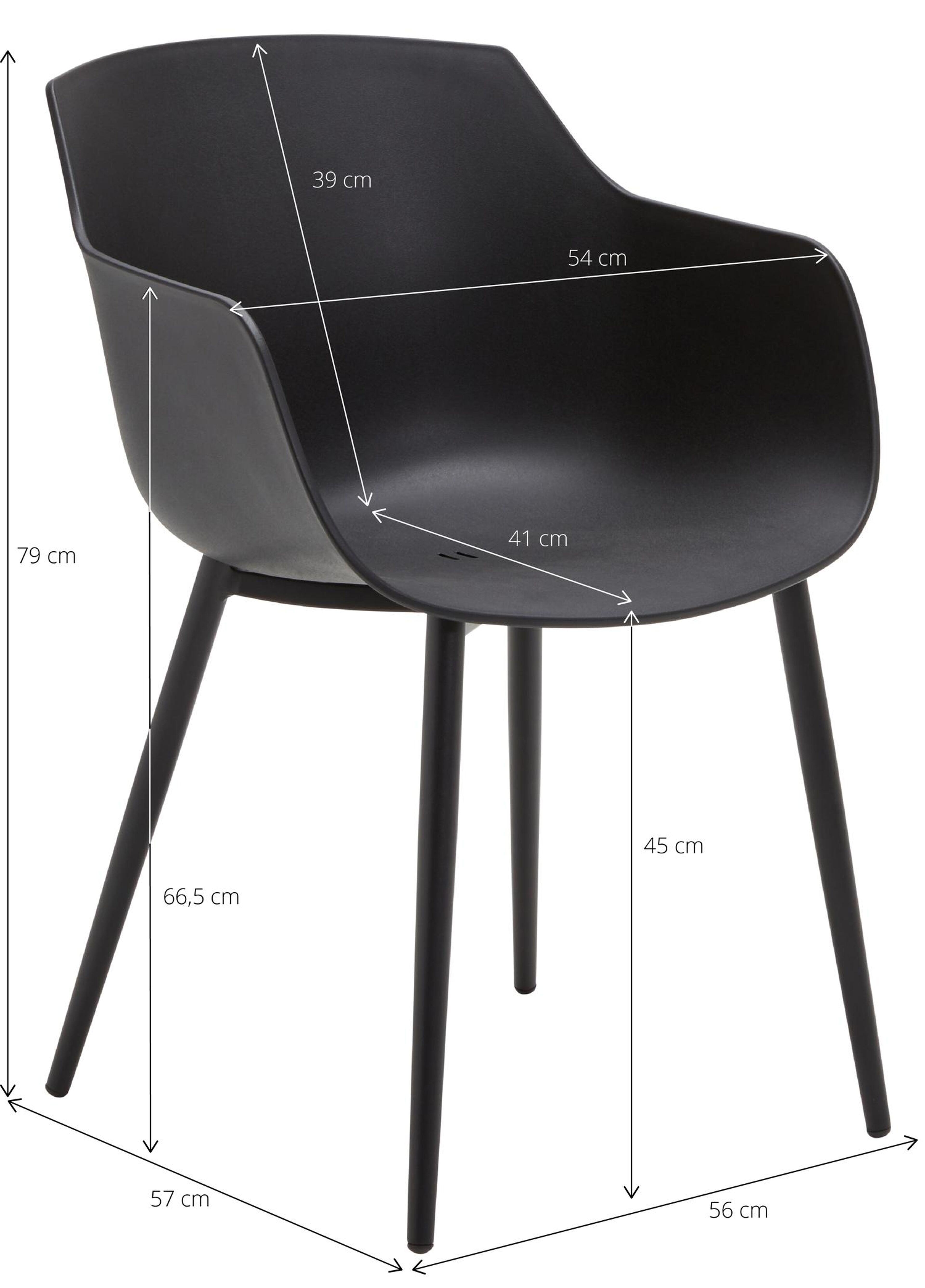 Toma tuinset in zwart aluminium en naturel polywood tafelblad met 6 Paco tuinstoelen