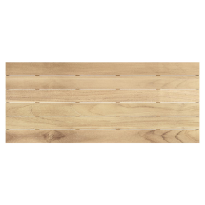 Capri tuintafel in wit aluminium en teak - L 240 x B 100 x H 75,5 cm