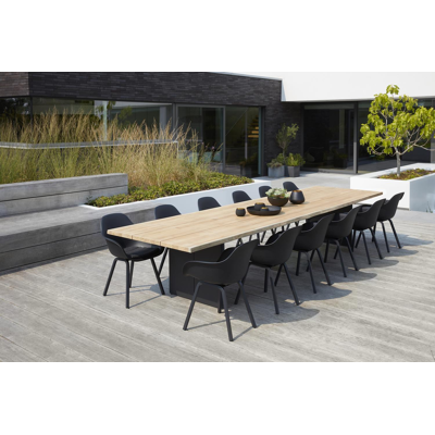 Tafelblad in teak - Naturel - L 420  x B 112 cm