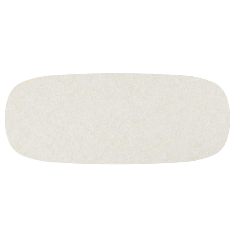 Amico tuintafel bombo in wit aluminium en volkeramiek Shilin - L 320 x B 130 x H 73.5 cm