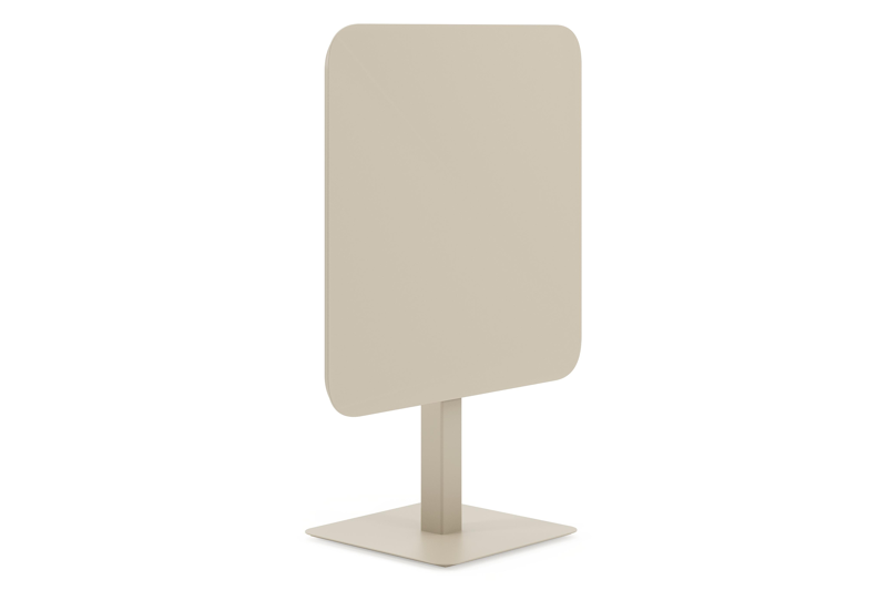 Fano inklapbare tuintafel afgerond vierkant in beige aluminium - L 80 x B 80 x H 73 cm