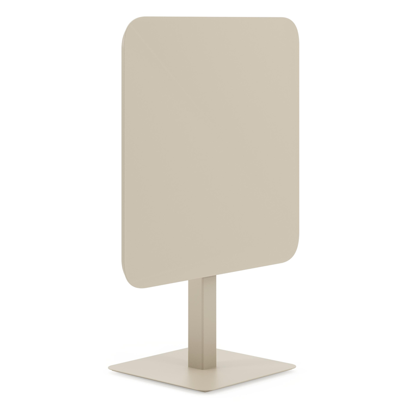 Fano inklapbare tuintafel afgerond vierkant in beige aluminium - L 80 x B 80 x H 73 cm