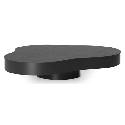 Lomano loungetafel cloud in zwart aluminium en volkeramiek Basalt Black - L 131 x B 108 x H 25 cm