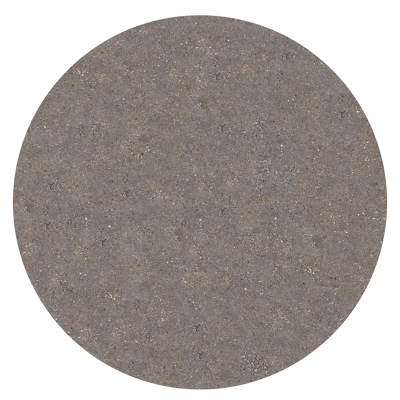 Fano tuintafel rond in wit aluminium en volkeramiek Wulong - Dia. 85 x H 75 cm