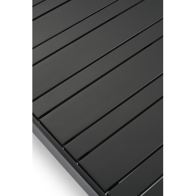 Atessa loungeset in zwart aluminium met grijs weather+ softtouch 