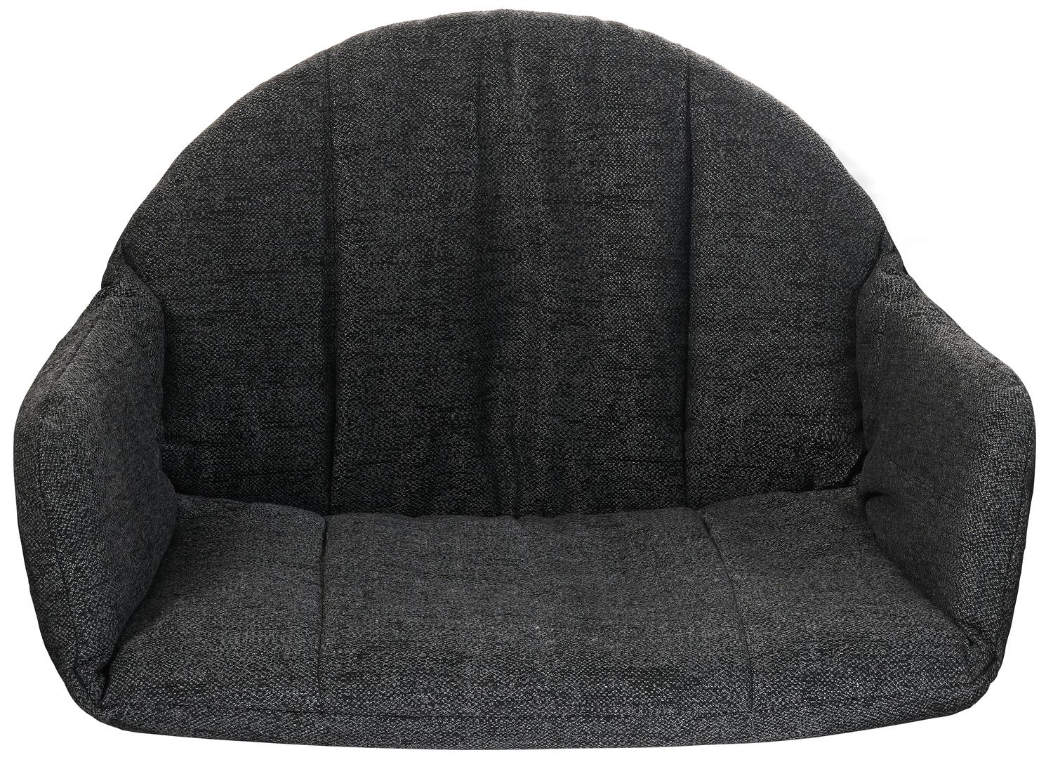 Coussin luxe de fauteuil de jardin Pagino  en all weather sunbrella® luxe chartres sooty