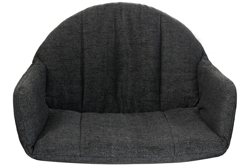 Coussin luxe de fauteuil de jardin Pagino  en all weather sunbrella® luxe chartres sooty