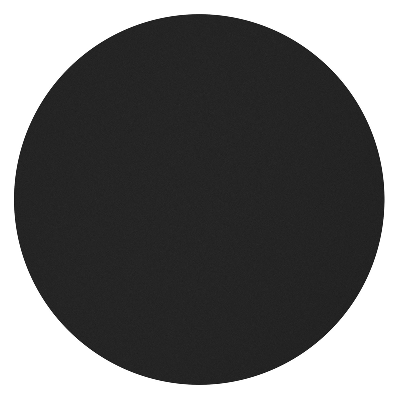 Amico loungetafel rond in zwart aluminium en volkeramiek Nero Black - Dia. 110 x H 28 cm