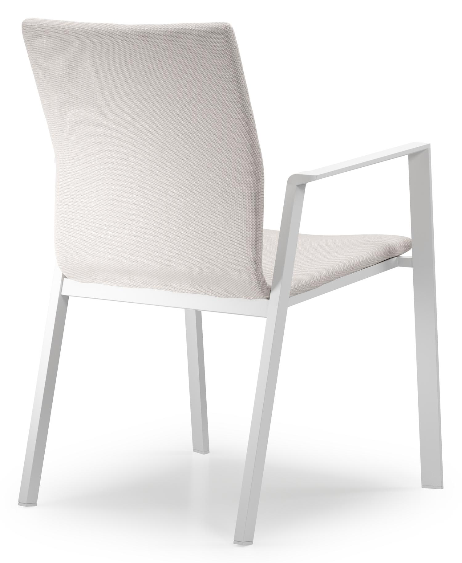 Feltro tuinset in wit aluminium en teak Natural Finish met 2 Madura tuinstoelen