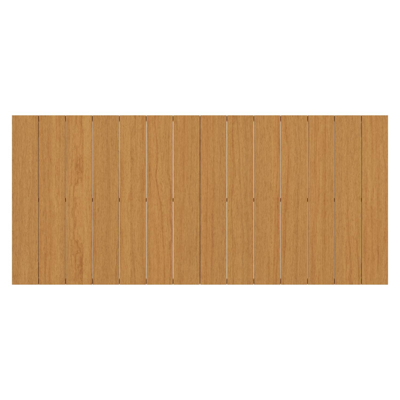 Table de jardin Toma en aluminium noir et polywood - Lg 200 x Larg. 90 x H 72 cm