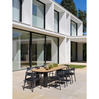 Fiordo stoelkussen in all weather sunbrella® luxe chartres sooty