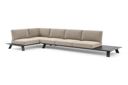 3-zit hoek links/rechts + 2-zit + zijtafel