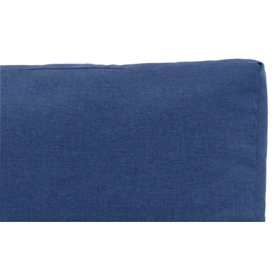 Modica loungehoek in zwart aluminium met denim weather+ softtouch kussens