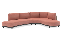 Chaise longue gauche+ 2 places organique