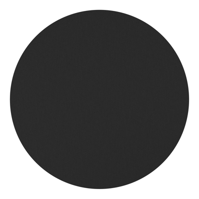 Fano tuintafel rond in wit aluminium en volkeramiek Nero Black - Dia. 148 x H 75 cm