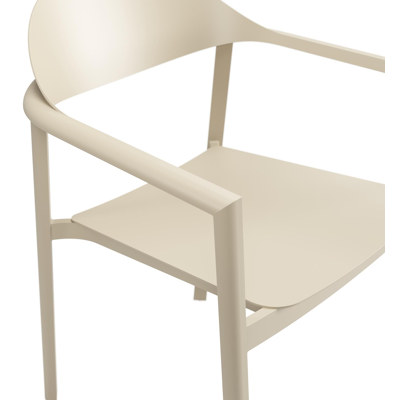 Piemonte tuinstoel in beige aluminium