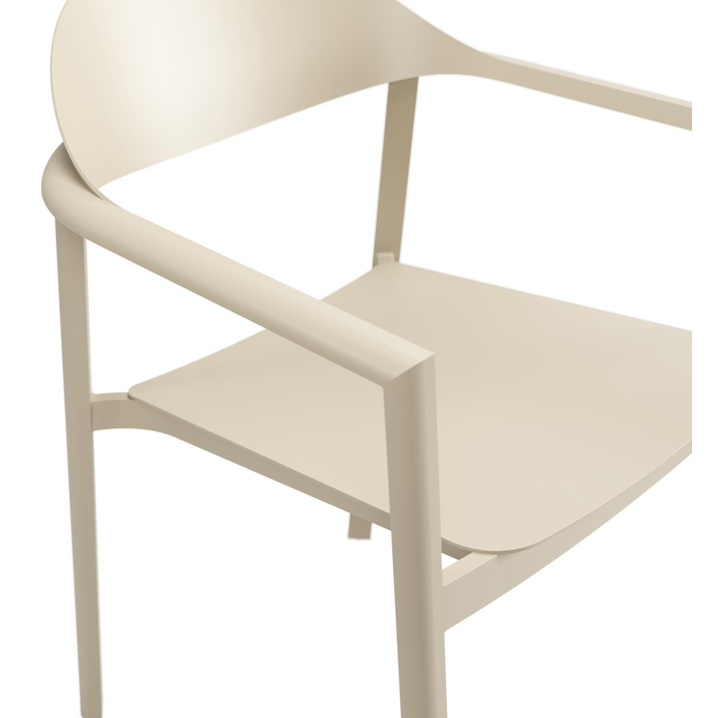 Piemonte tuinstoel in beige aluminium