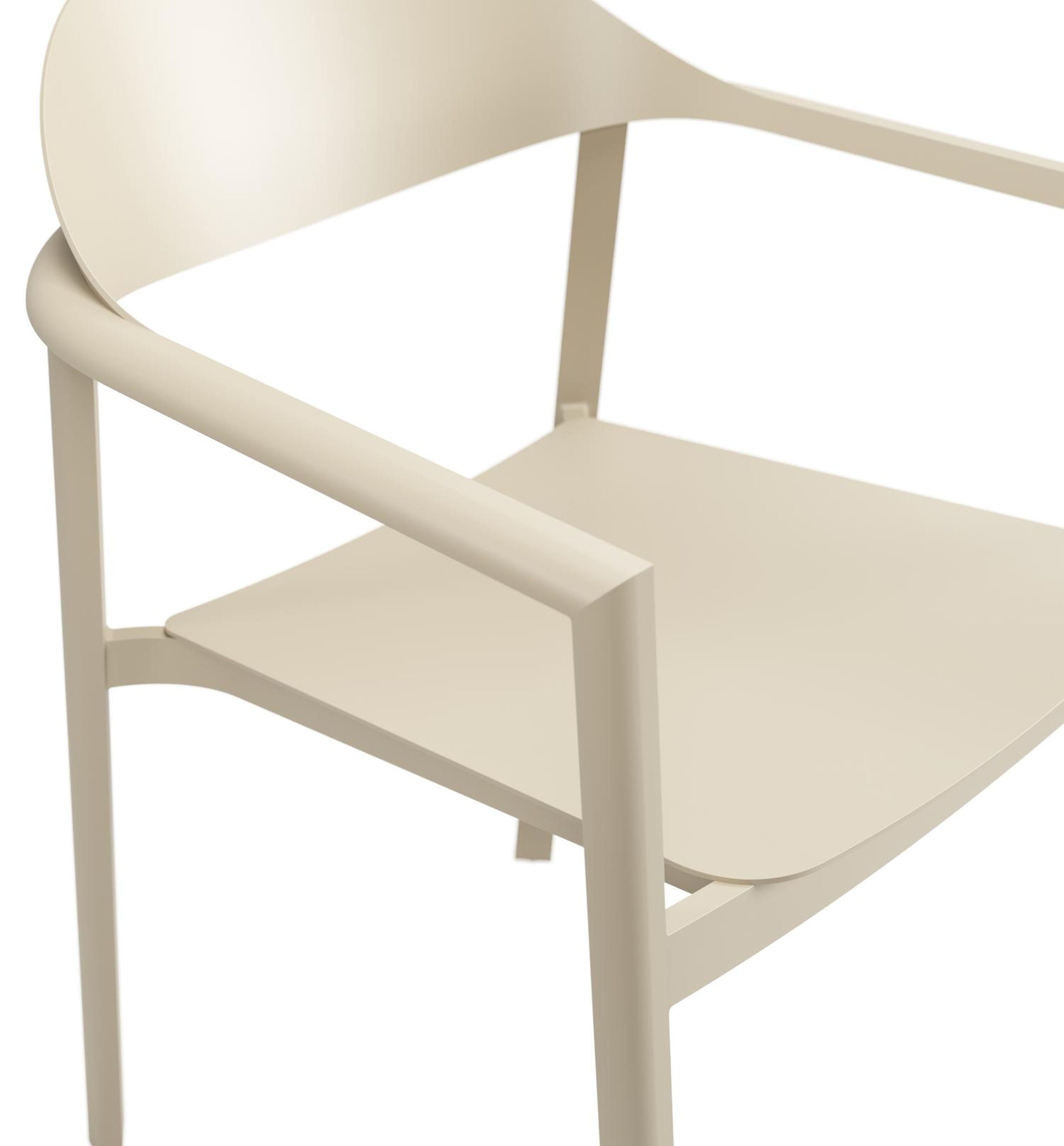 Piemonte tuinstoel in beige aluminium