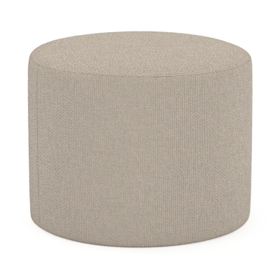 Ronde Masso poef in althea chalk all weather cosytica - Dia. 55 x H 40 cm