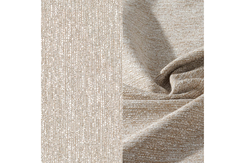 Donato loungebank in teak met tundra sand all weather sunbrella® luxe kussen