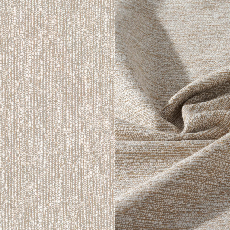 Pouf Amico en Tundra Sand All Weather Sunbrella® Luxe