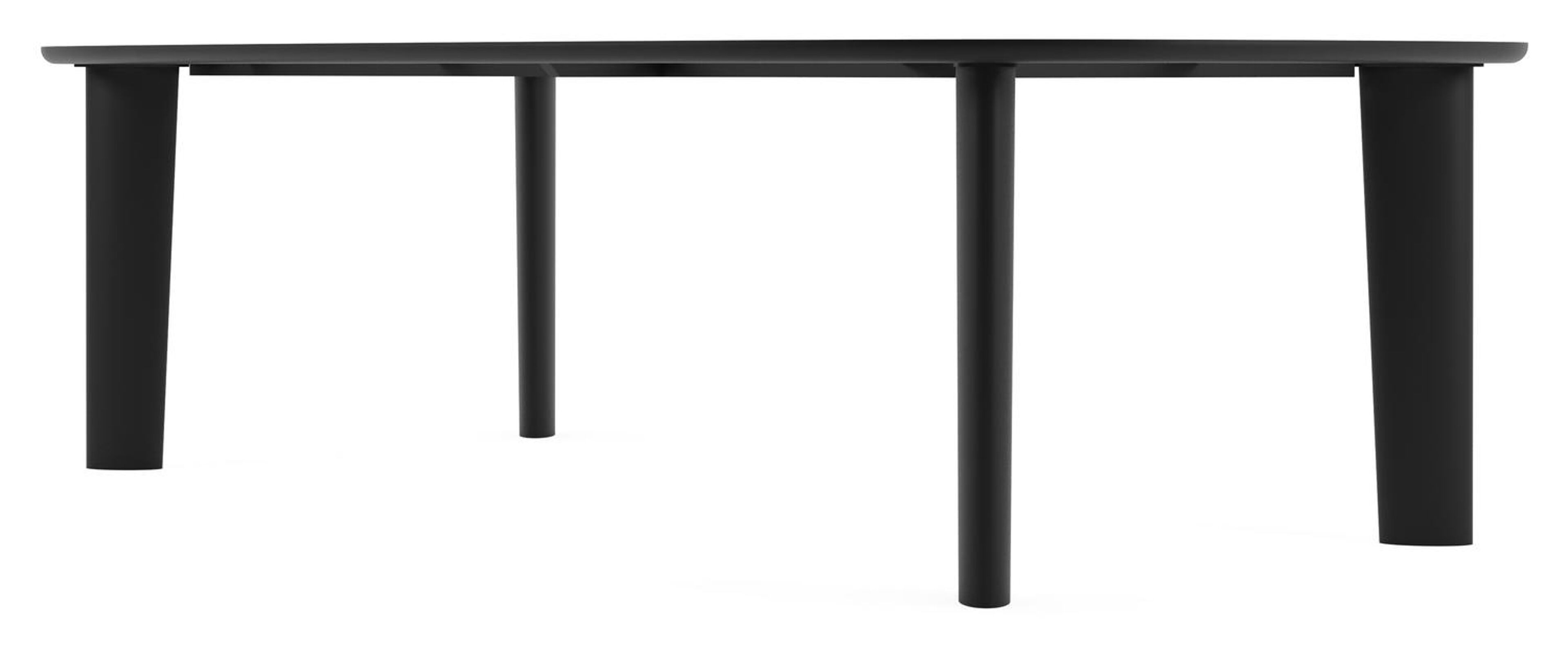 Amico tuintafel bombo xl in zwart aluminium en volkeramiek Shilin - L 270 x B 148 x H 73.5 cm