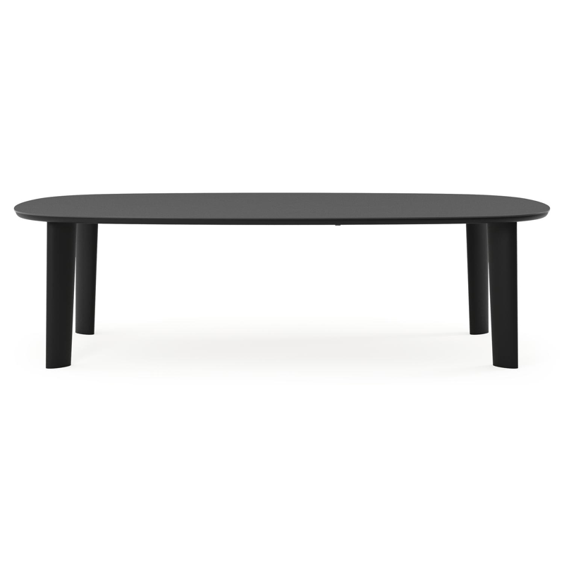 Amico tuintafel bombo xl in zwart aluminium en volkeramiek Nero Black - L 270 x B 148 x H 73.5 cm