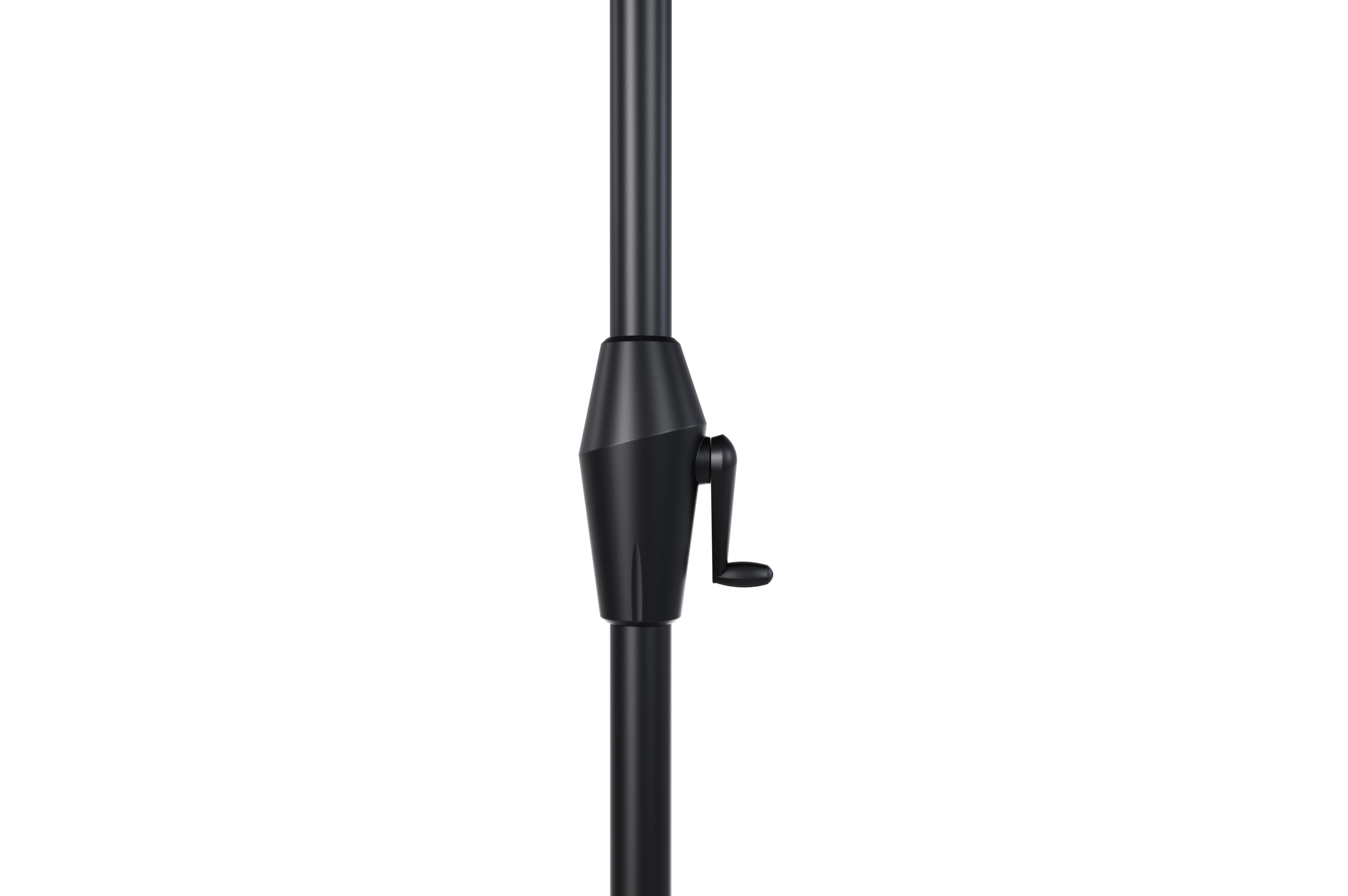 Viola staanparasol in zwart aluminium met zwart weather+ softtouch parasoldoek - Dia 350 cm (zonder voet)