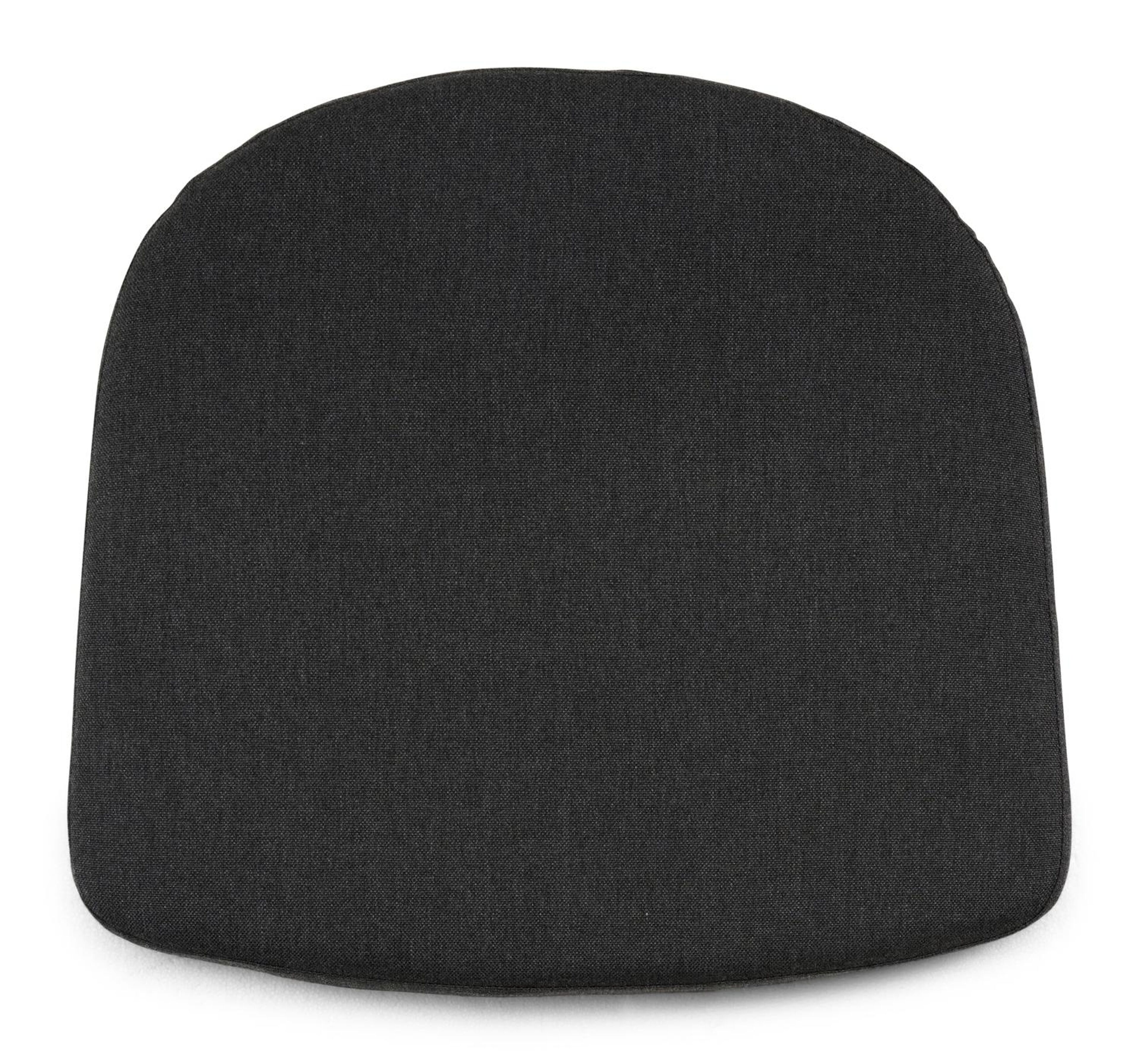 Lacrima tuinstoel in zwart aluminium en zwart verticaal geweven ronde rope met kussen in natte sooty all weather sunbrella® luxe