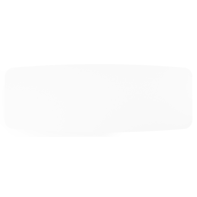 Lacrima tuintafel bootvorm in zwart aluminium en volkeramiek Arctic White - L 315 x B 115 x H 73 cm