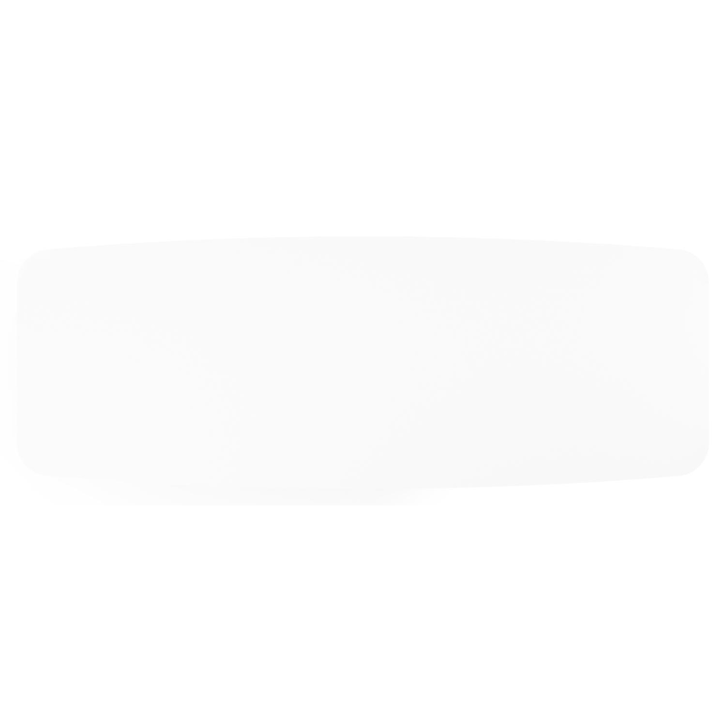 Lacrima tuintafel bootvorm in zwart aluminium en volkeramiek Arctic White - L 315 x B 115 x H 73 cm