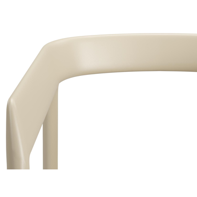 Chaise de jardin Donato en aluminium beige 