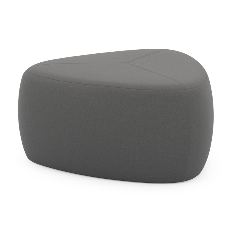 Pouf Masso en sunbrella_luxe natte charcoal chine - Lg 60 x Prof 60 x H 35 cm