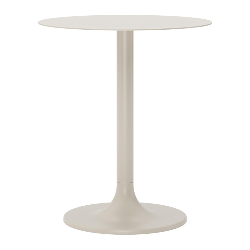 Table d'appoint Litta en aluminium beige - Diam. 43 x Haut. 50 cm