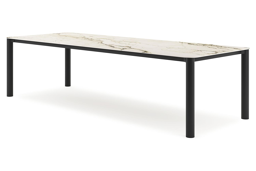 Rechthoekig afgerond - L 290 x B 110 x H 75 cm