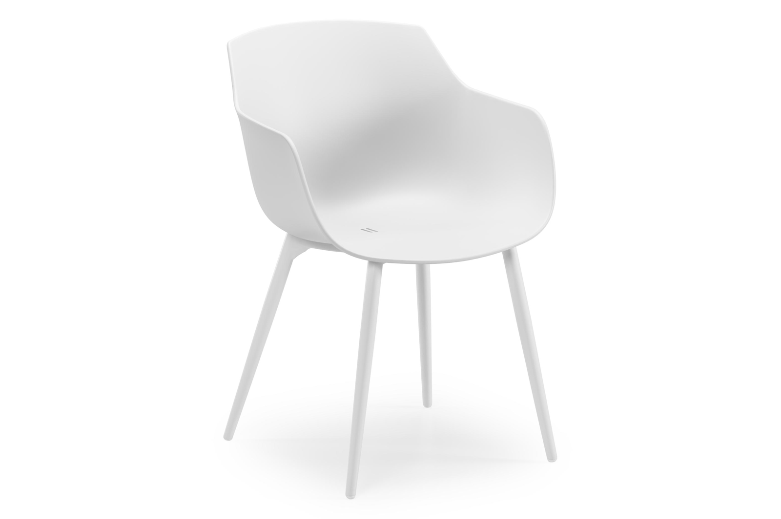 Paco tuinstoel in wit aluminium en wit kunststof