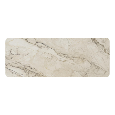 Urbino tuintafel rechthoekig afgerond in wit aluminium en volkeramiek colorado dunes - L 290 x B 110 x H 74 cm