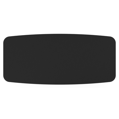 Pagino tuintafel bootvorm in wit aluminium en volkeramiek Nero Black - L 255 x B 115 x H 73 cm