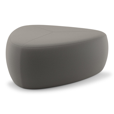 Pouf Masso en natte carbon beige All weather sunbrella® luxe - Lrg. 90 x Prof. 90 x Haut. 35 cm