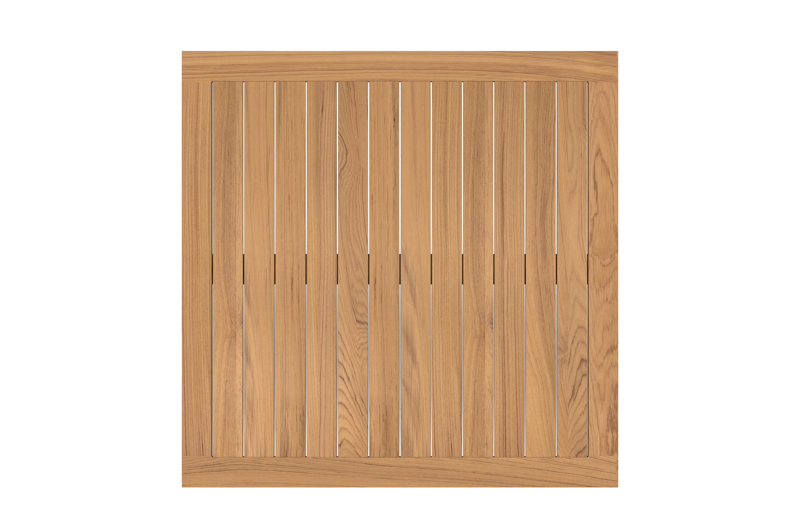 Livo tuintafel in wit aluminium en teak - L 250 x B 110 x H 73 cm