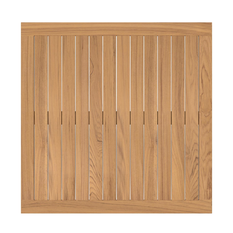 Livo tuintafel in wit aluminium en teak - L 250 x B 110 x H 73 cm