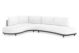 Chaise longue rechts + 2-zit organisch
