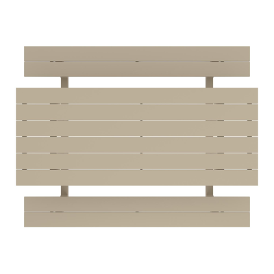 Felino picknicktafel rechthoekig in beige aluminium - L 220 x B 176 x H 76 cm
