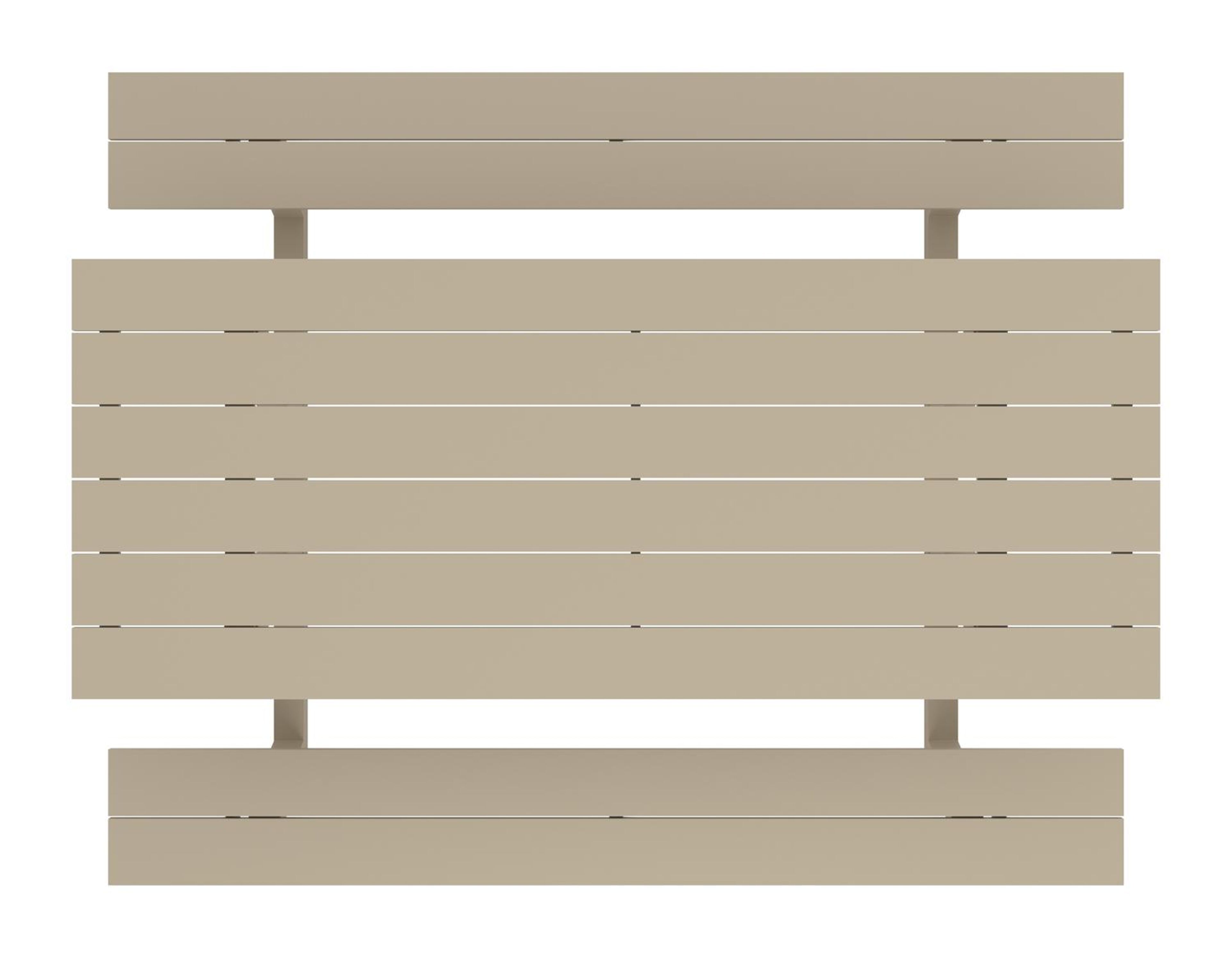 Table de pique-nique Felino rectangulaire en aluminium beige - Lg. 220 x Lrg. 176 x Haut. 76 cm