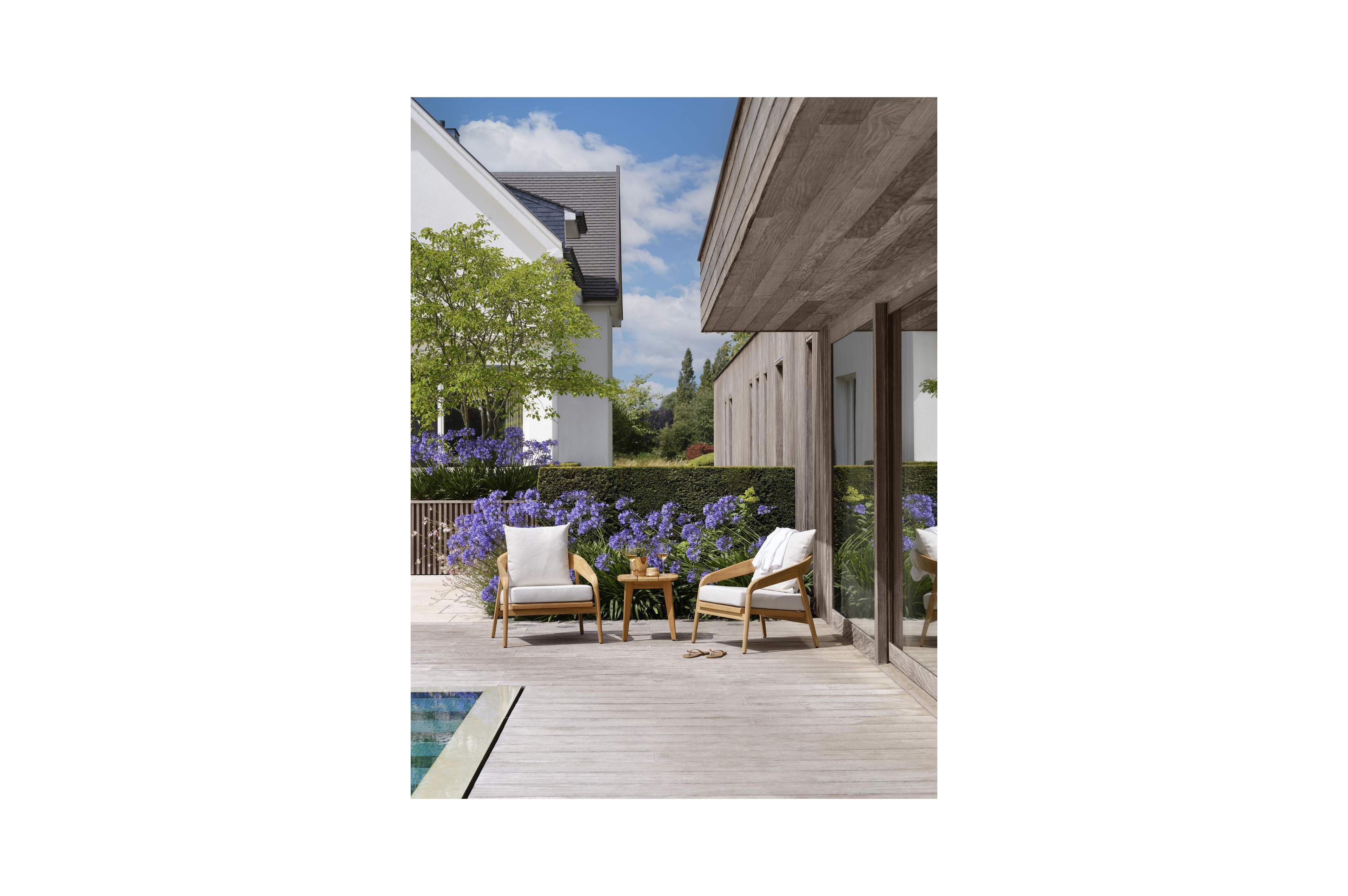 Lacrima bijzettafel in teak - L 45 x B 45 x H 45 cm